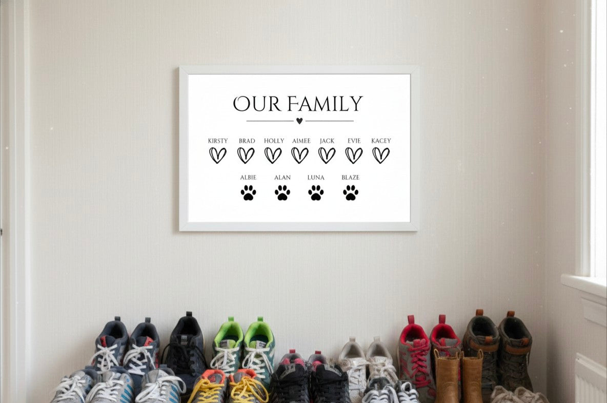 Our Family Personalised Print