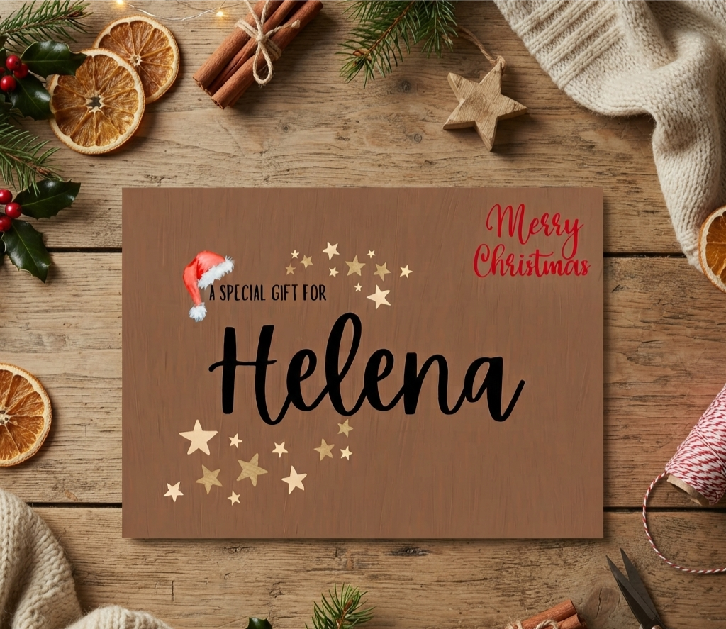 Personalised Christmas Cash Envelope