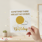 No Words Rude Birthday Scratch Card