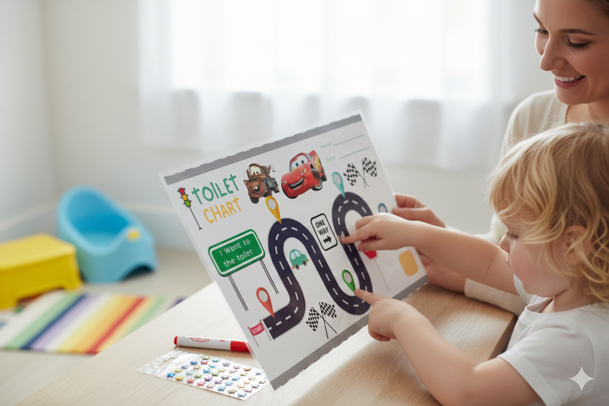 Cars Theme Toilet Training Chart