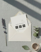 Minimalist Save the Date Card