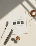 Minimalist Save the Date Card