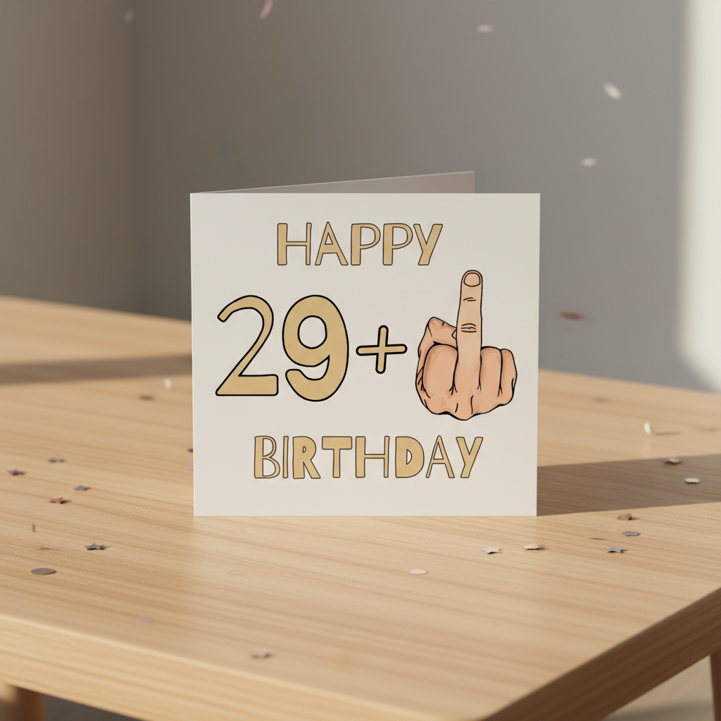 Funny 30th Birthday Card – 29+1