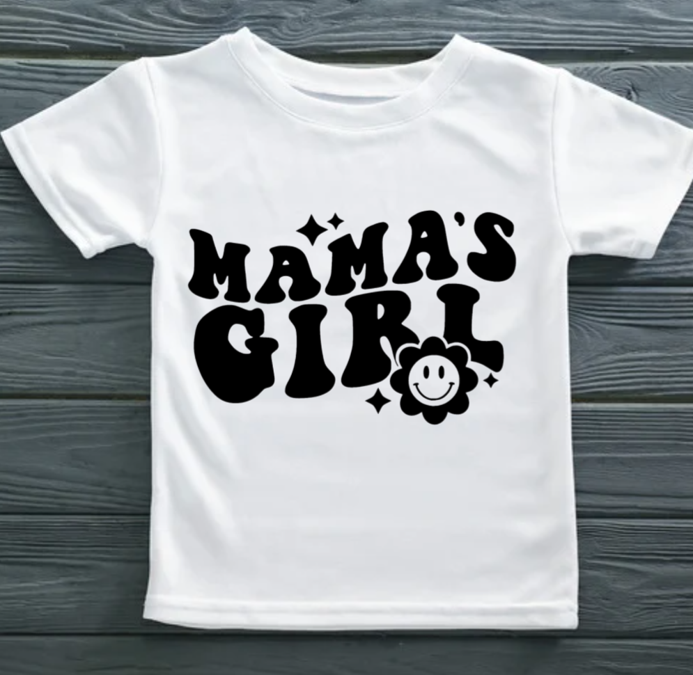 Mama’s Girl HTV Decal | Retro Iron-On Vinyl Transfer – 3 Sizes