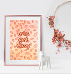 Let’s Get Cosy Print – Autumn Wall Art