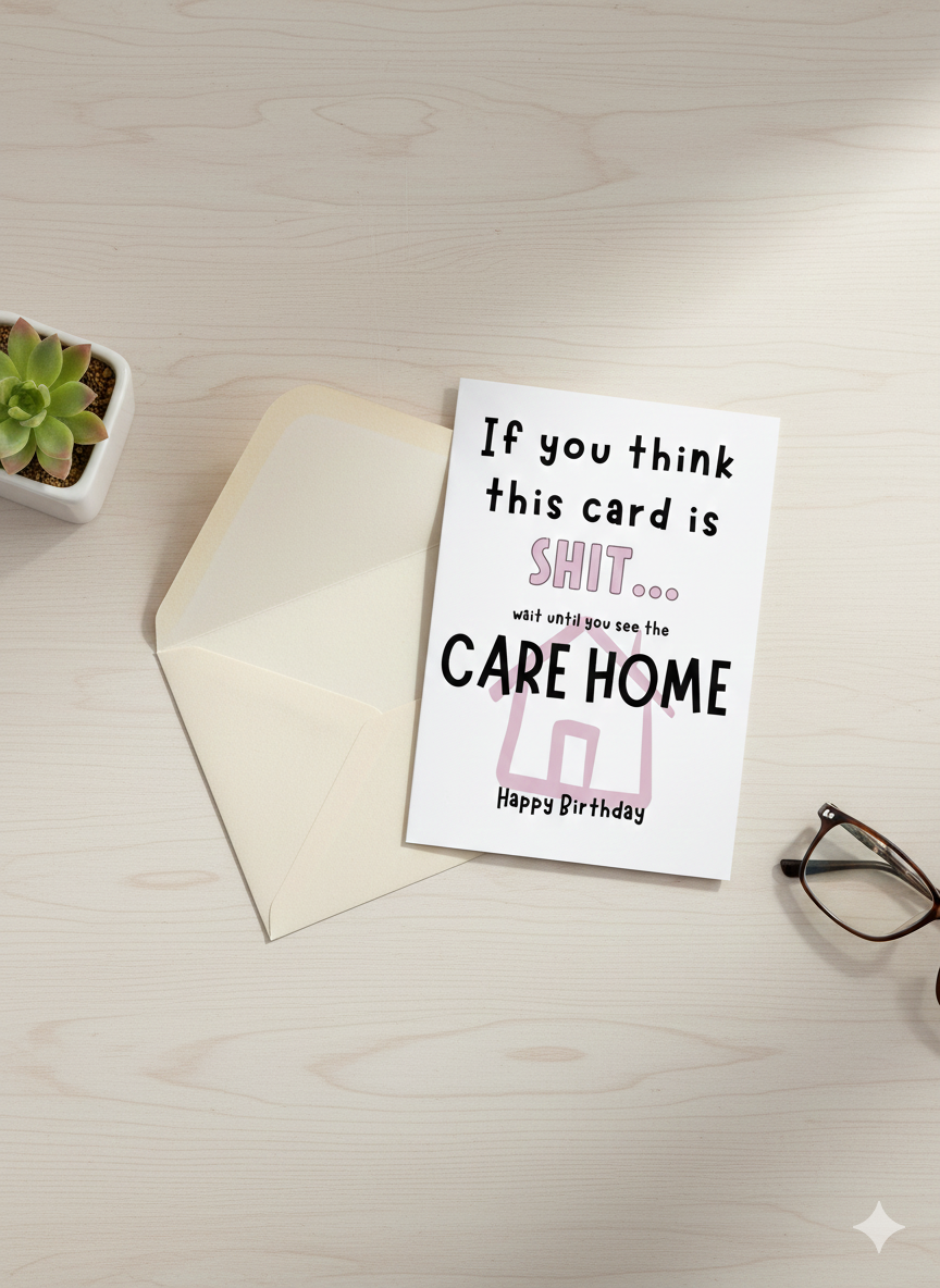 Funny Care Home Birthday Card