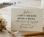 Bridesmaid & Made Of Honour Proposal Cards