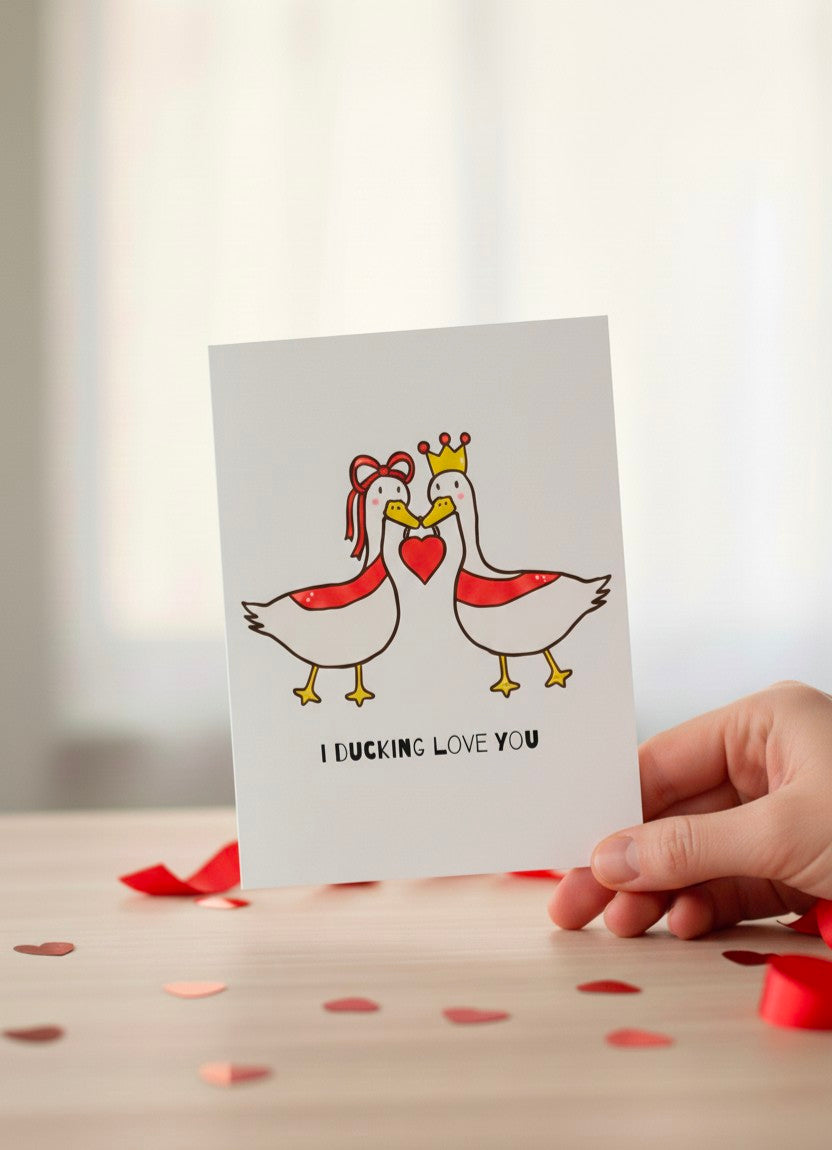 I Ducking Love You Valentine’s Card