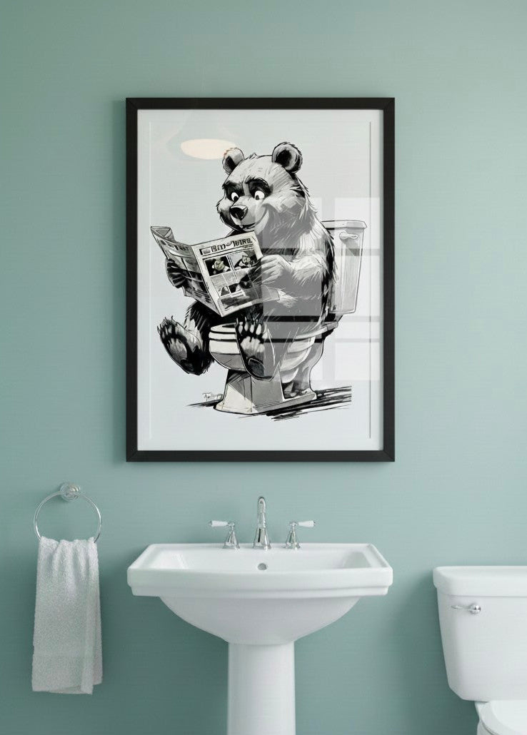 Bear Necessities Bathroom Print