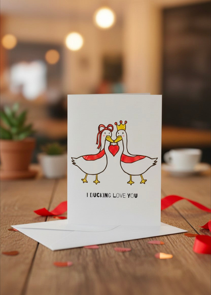 I Ducking Love You Valentine’s Card