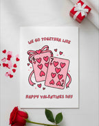 Cute Valentine’s Day Card | We Go Together Like Playing Cards