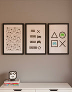 Eat Sleep Game Repeat. Set of 3