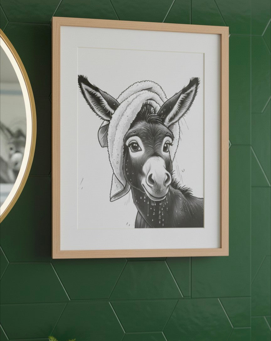 Donkeys Day Off Bathroom Print