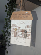 Rustic Wooden Wine Plaque – “The Best Wines Are the Ones We Drink with Friends”