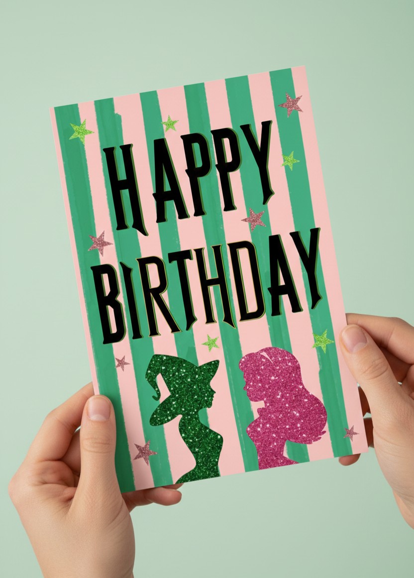 Musical-Inspired Happy Birthday Card