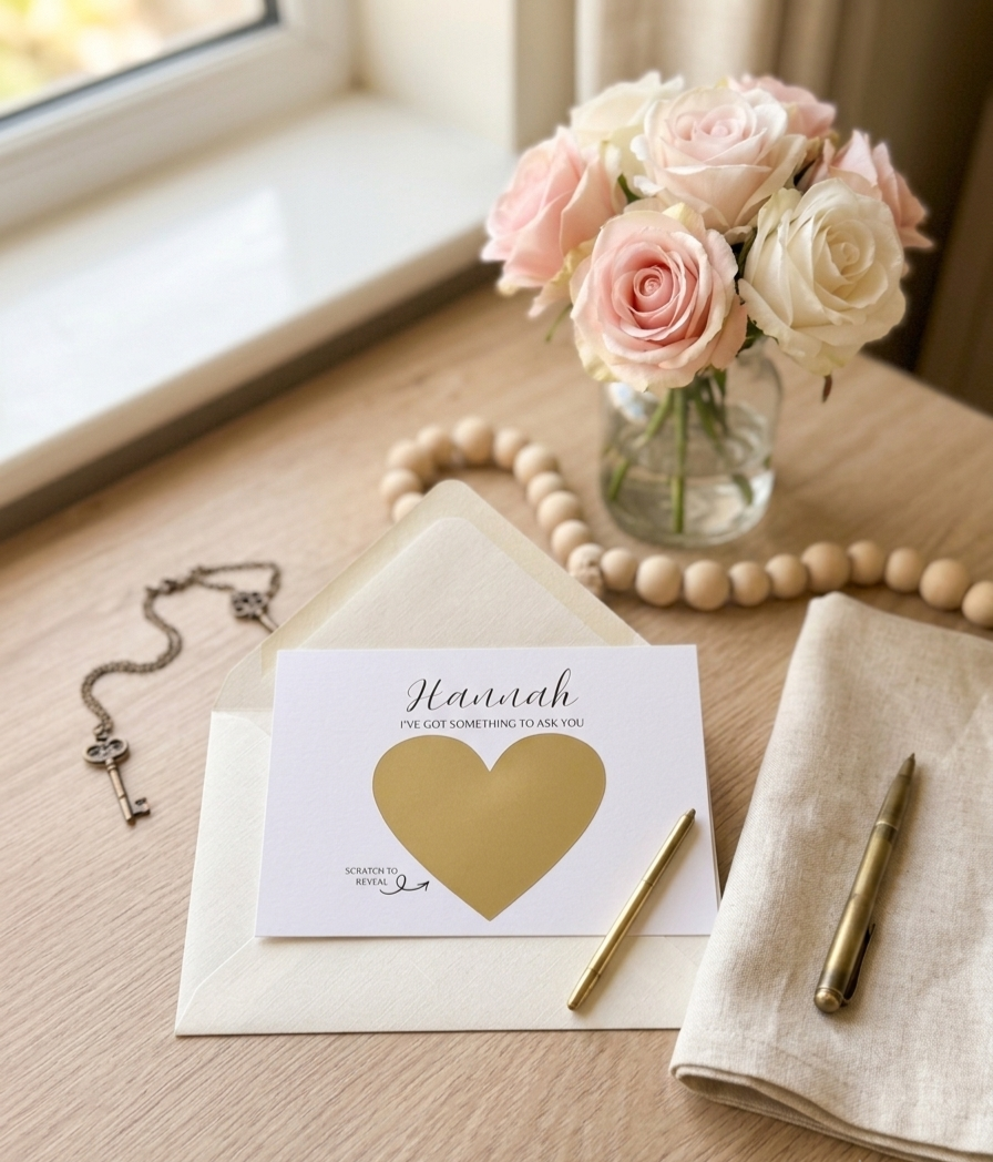 Personalised Bridesmaid Proposal Scratch Card