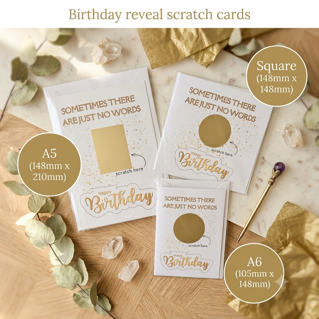No Words Rude Birthday Scratch Card