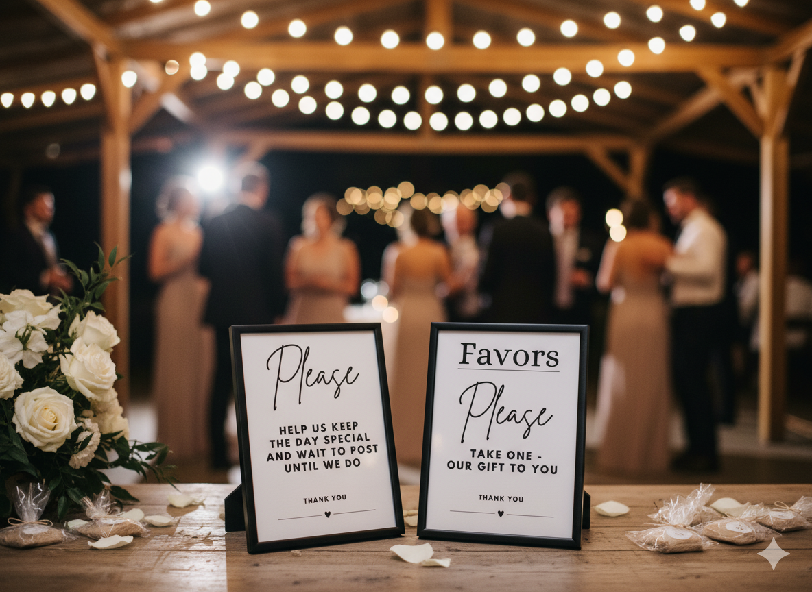 Wedding Signage Classic Black & White