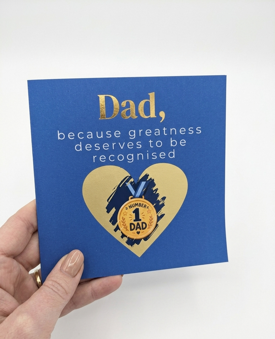 No 1 Dad Scratch Card - Fathers Day/Birthday