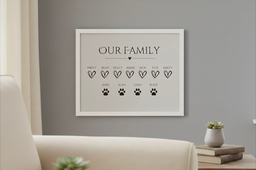 Our Family Personalised Print