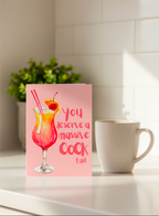 Funny A5 Birthday Card – You Deserve a Massive Cocktail