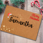 Personalised Christmas Cash Envelope