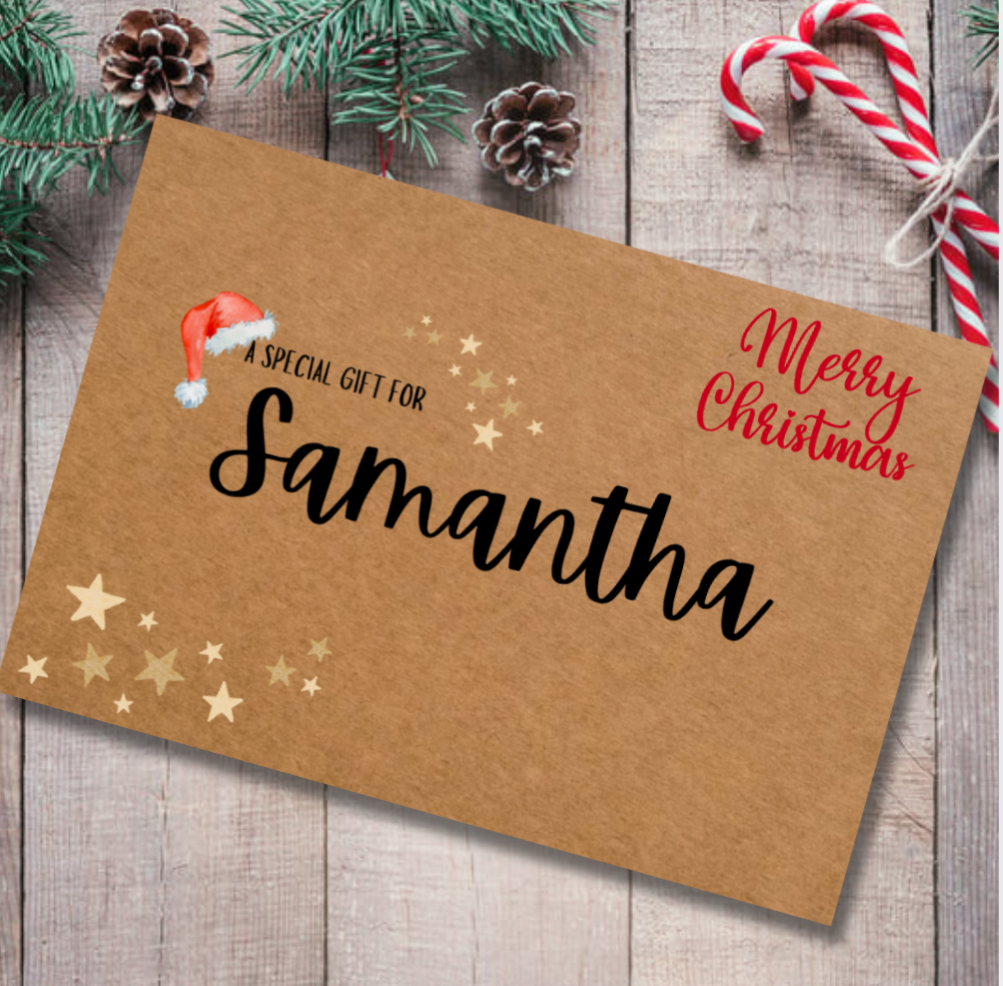 Personalised Christmas Cash Envelope