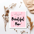 Happy Birthday Beautiful Mum Card