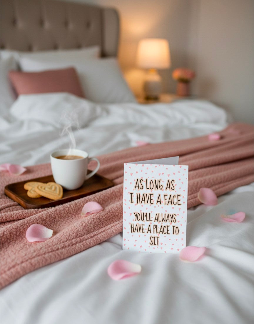 Funny Valentine’s Day Card | Place to sit