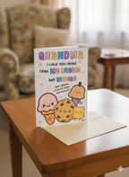 Cute Ice Cream & Biscuit Birthday Card