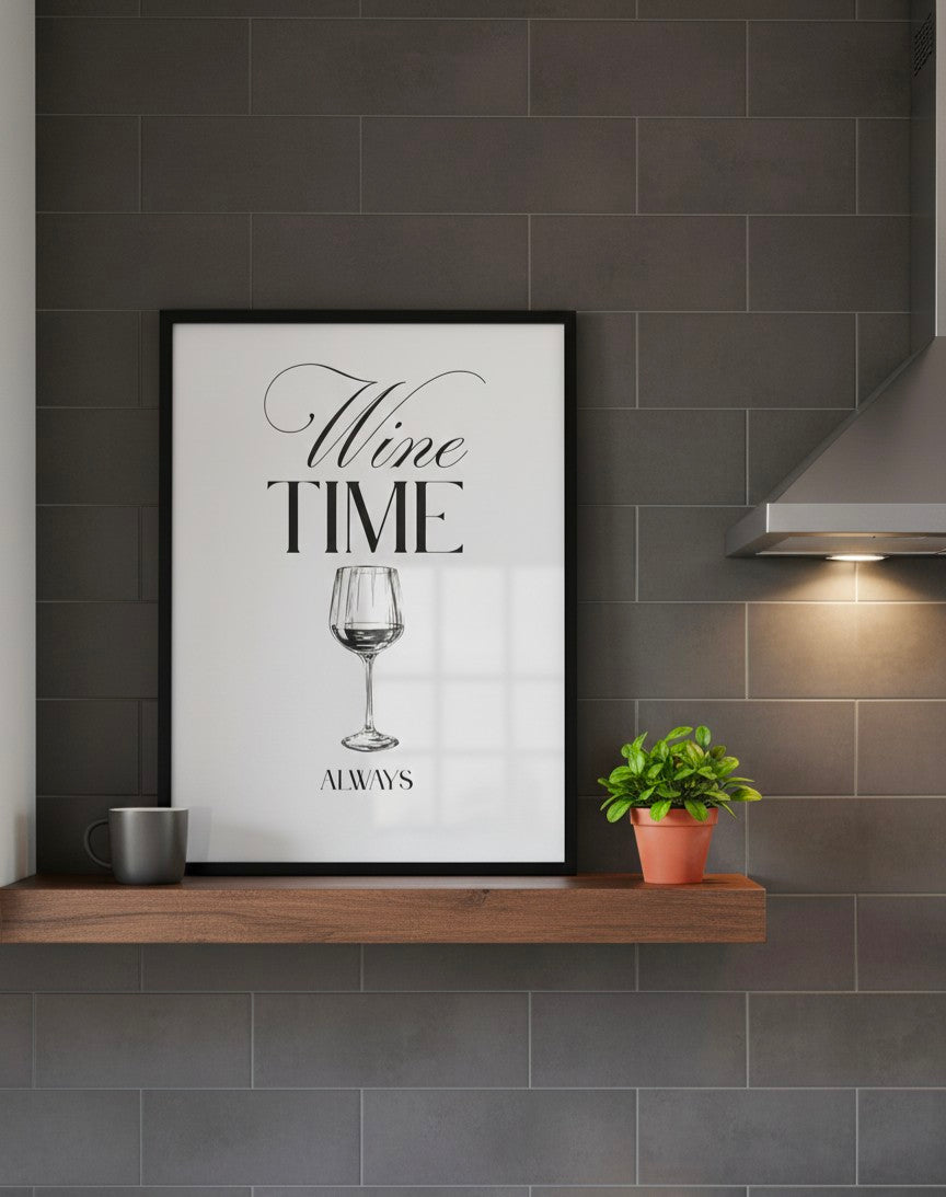 Wine Time, Always Print
