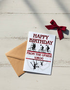 Funny Birthday Day Card From the Upside Down