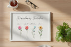 Grandmas Garden Personalised Print