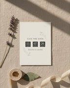 Minimalist Save the Date Card