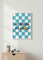 My Room My Rules A4 Print – Essential Wall Art for Every Kid's Den