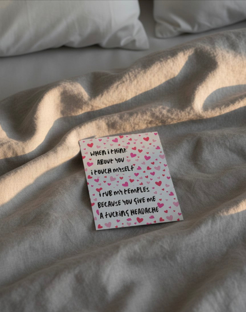 Rude Valentine’s Day Card | When I touch myself