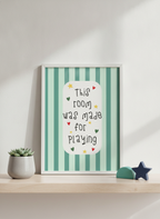 This Room Was Made For Playing - A4 Kids' Print - Fun Wall Art