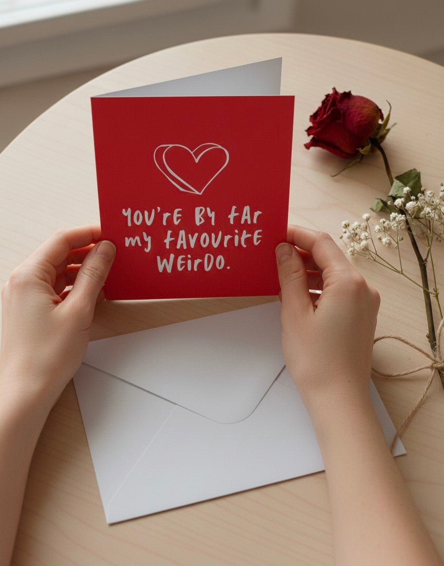 Valentine’s Card – You’re By Far My Favourite Weirdo