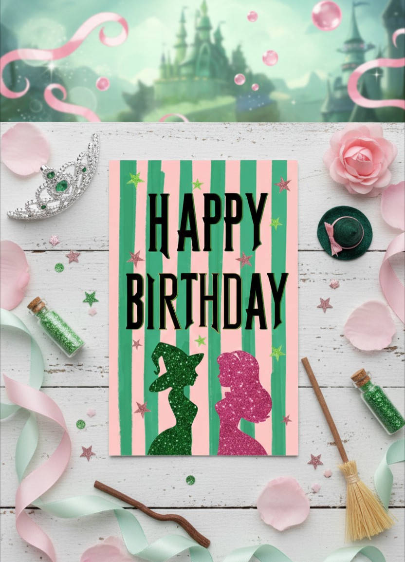 Musical-Inspired Happy Birthday Card