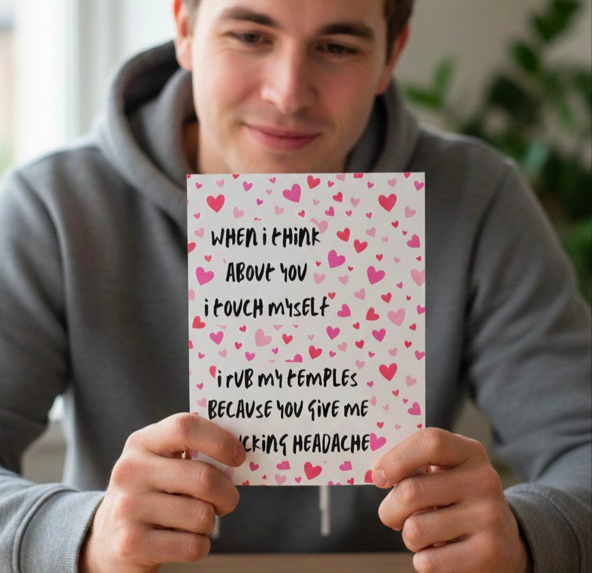 Rude Valentine’s Day Card | When I touch myself