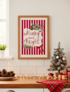 Merry and Bright Christmas Print