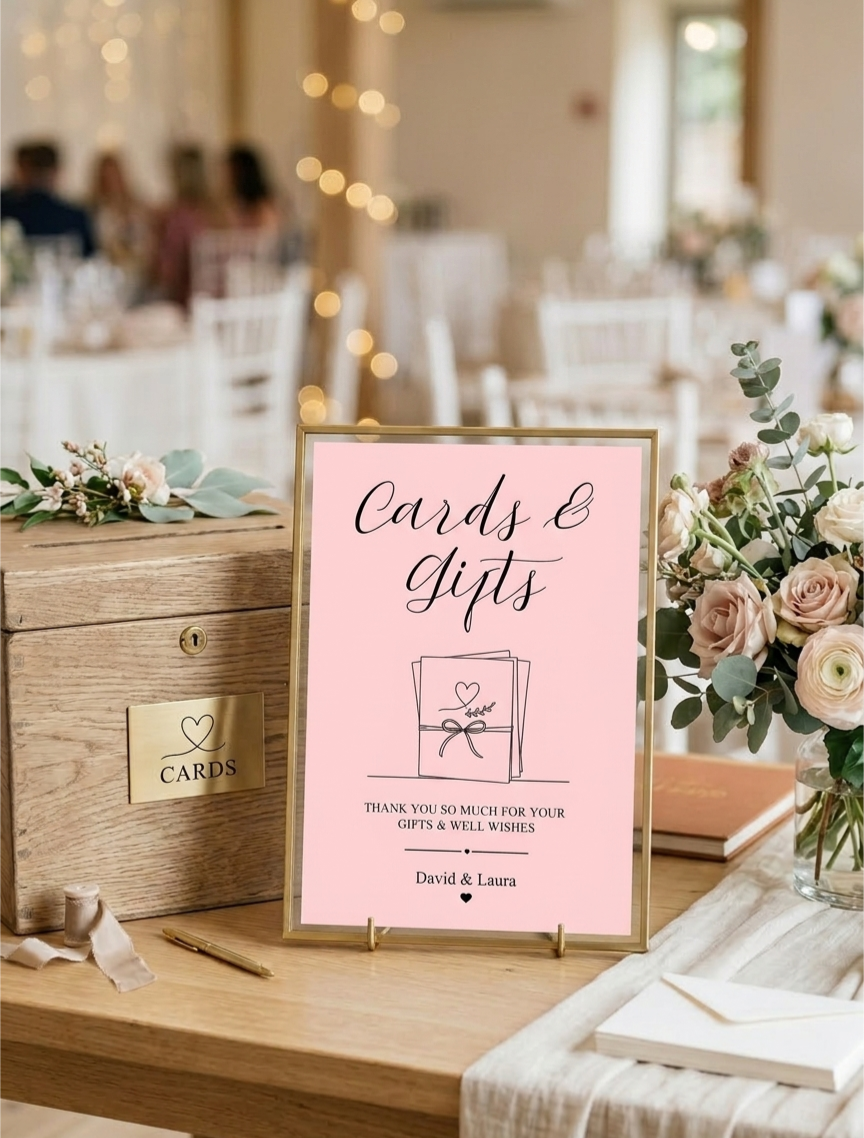 Cards & Gifts Wedding Sign Wedding Reception Sign