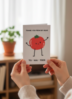Funny Tomato Thank You Card | Cute Pun Thank You Card