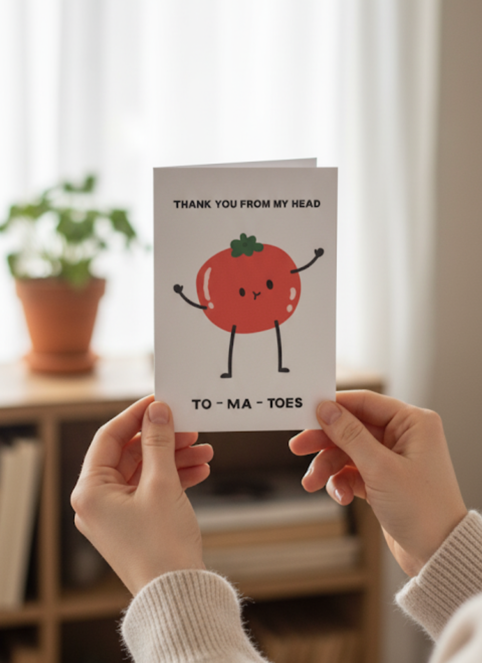 Funny Tomato Thank You Card | Cute Pun Thank You Card