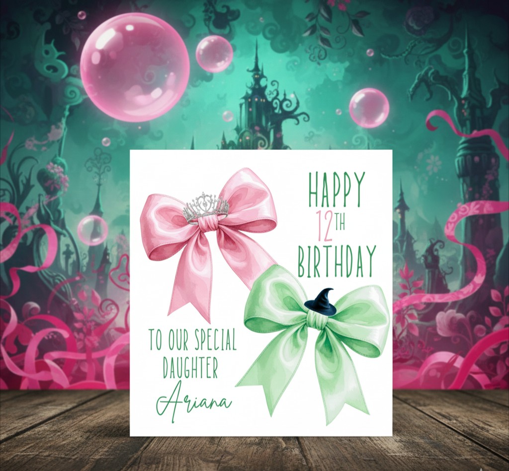 Personalised Wicked Inspired Birthday Card