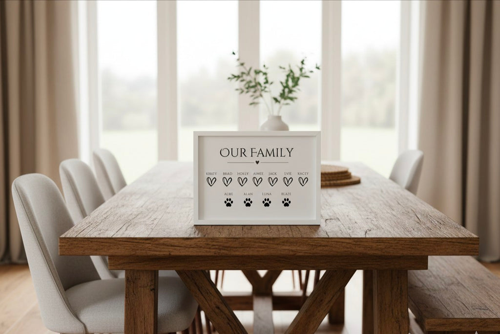 Our Family Personalised Print