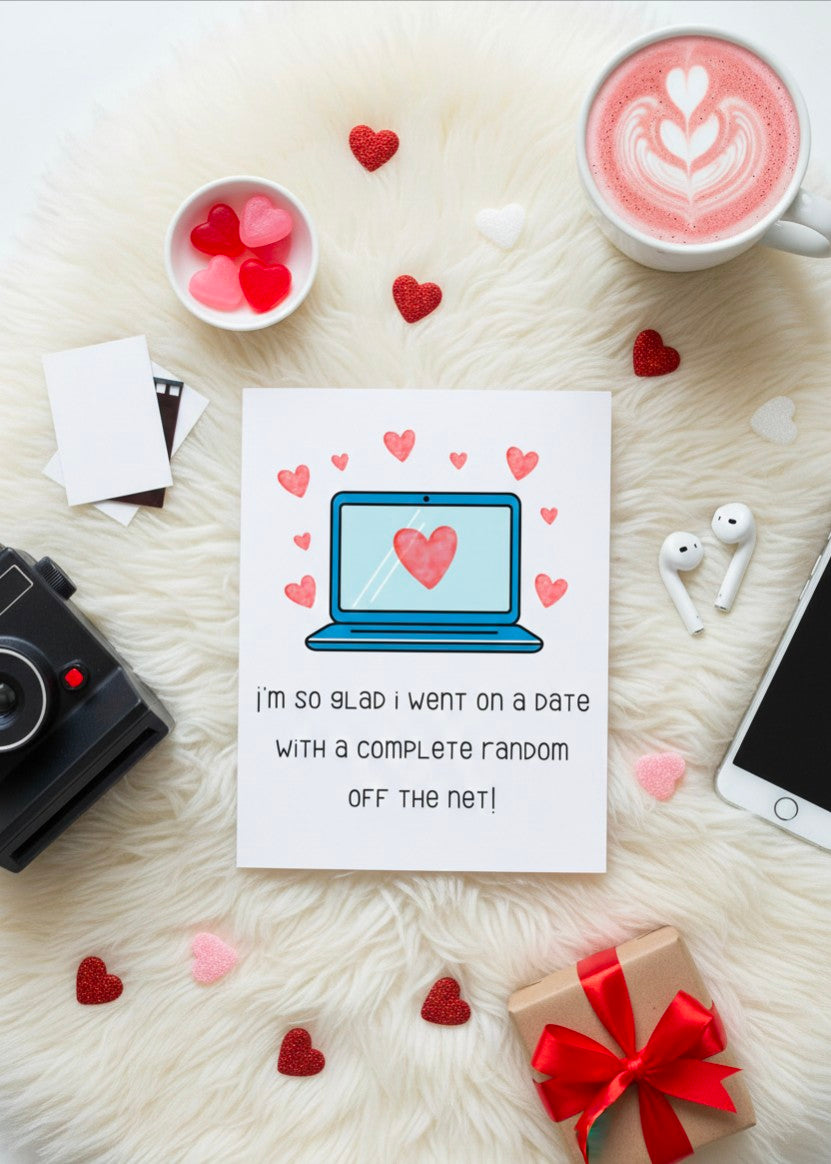 Funny Valentine’s Day Card | Met Online Love Card