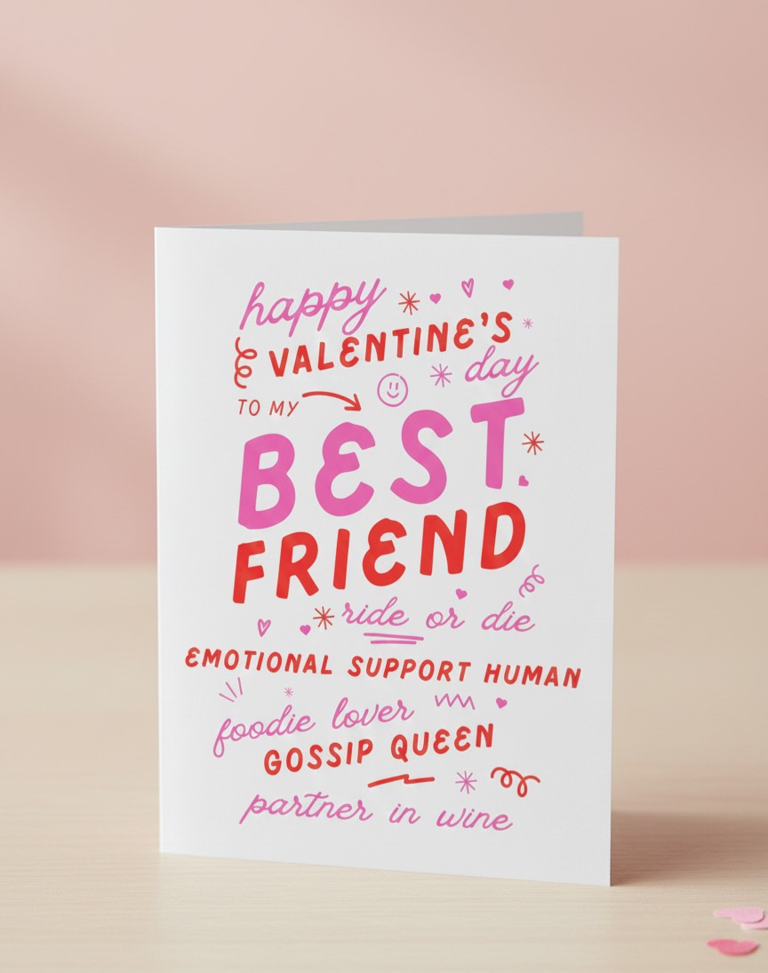 Best Friend Valentine’s Card
