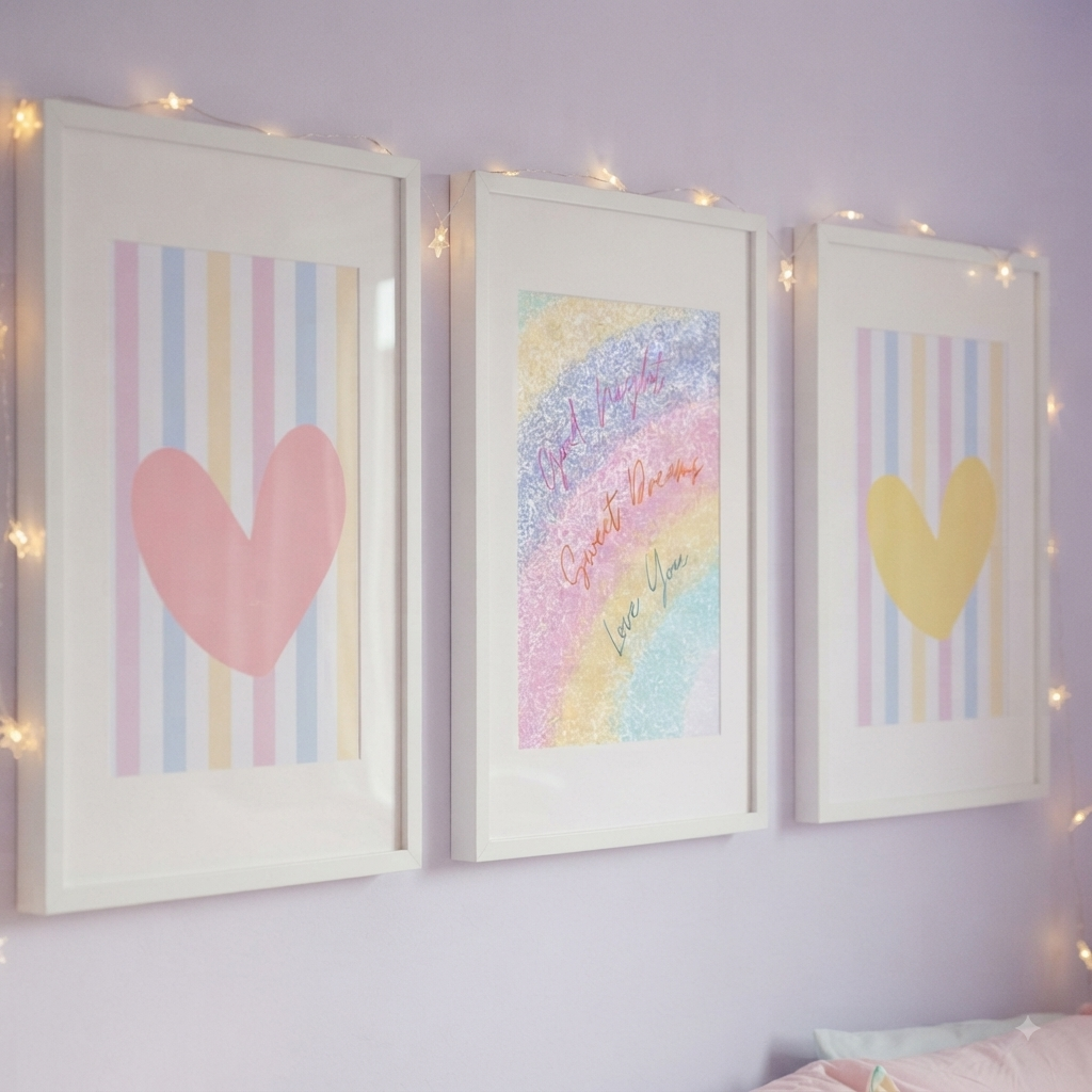 Dreamy Pastel Nursery Set of 3