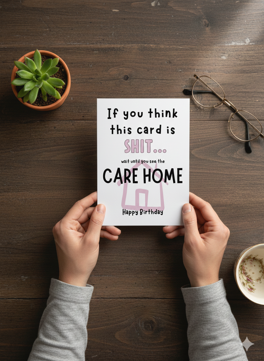 Funny Care Home Birthday Card